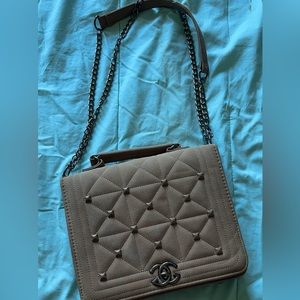 Brown cross body bag
